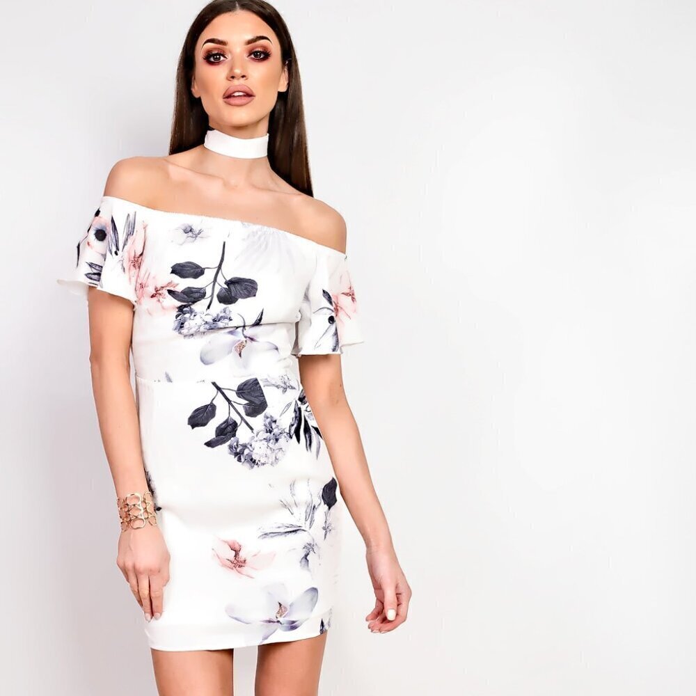 SHOWPO/BLOSSOM Floral Off The Shoulder Dress Size Small